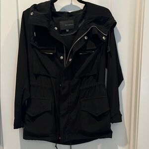 Cool jacket from Kai Aakman with sheer back and hood.